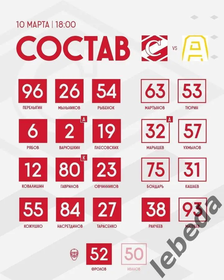 МХК Спартак Москва - Алмаз Череповец - 2024 / 2025 год. (10.03.25.) 1