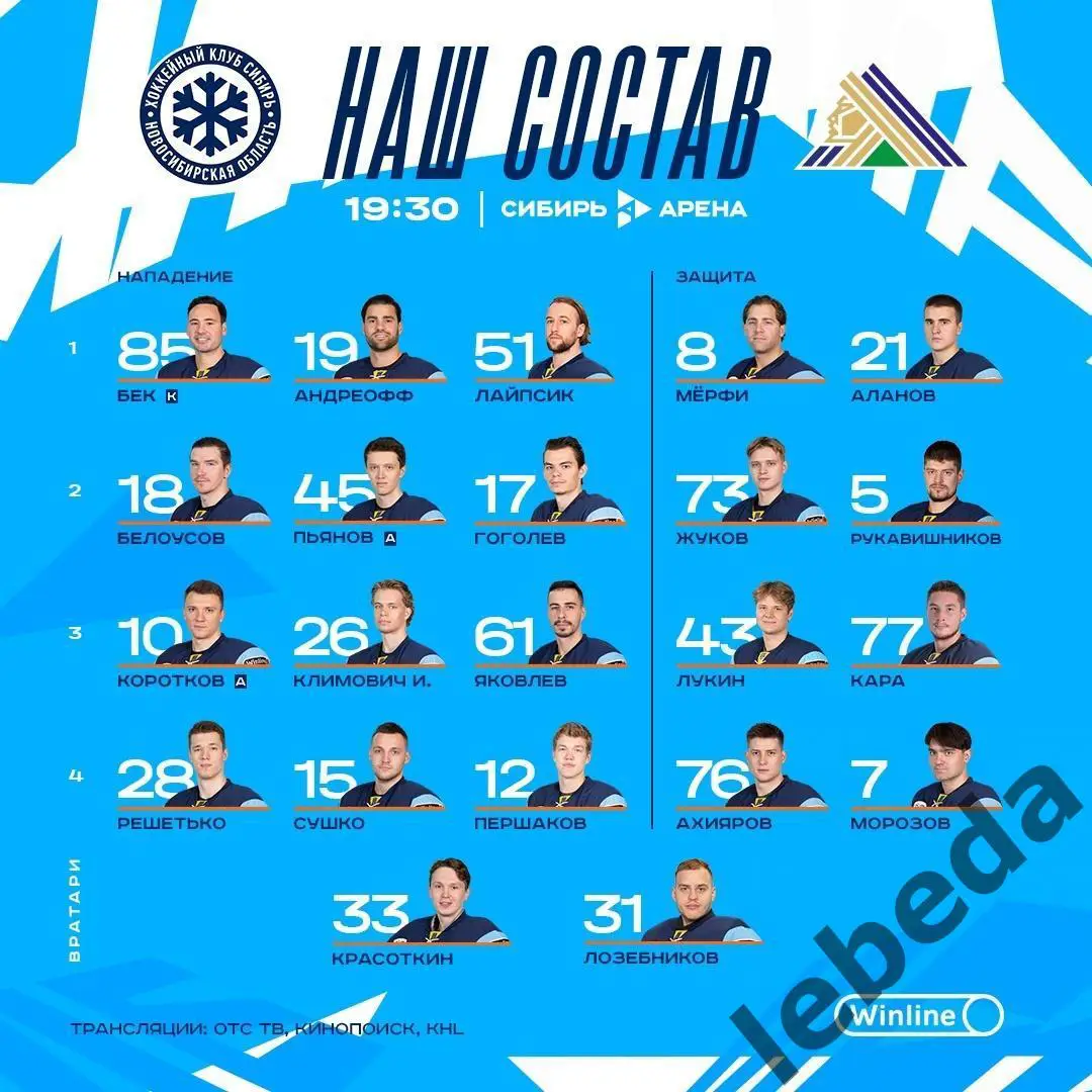Сибирь - Салават Юлаев Уфа - 2024 /2025 год. (20.03.25.) 2