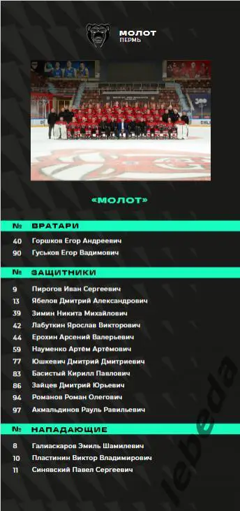 Юнисон Москва - Молот Пермь - 2024 /2025. (12.03.25.) Официальная. 2