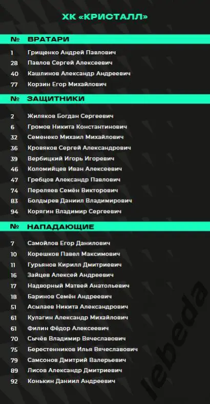 Юнисон Москва - Кристалл Саратов - 2024 /2025. (02.02.25.) Официальная. 2