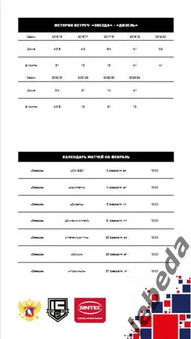Звезда Москва - Дизель Пенза - 2024 /2025. (06.02.25.) Официальная. 6