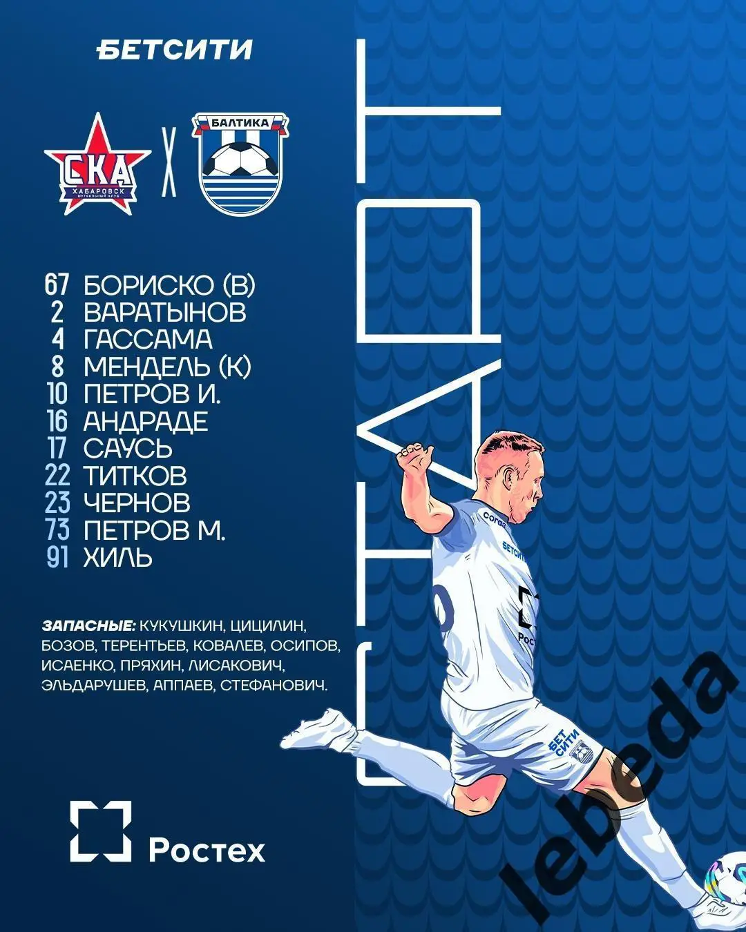 СКА Хабаровск - Балтика Калининград - 2024 / 2025 год. (06.04.25.) 1