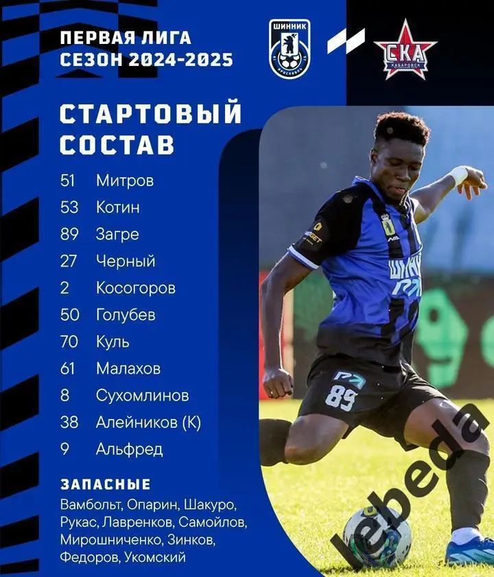 Шинник Ярославль - СКА Хабаровск - 2024 / 2025 г. (09.03.25.) 2