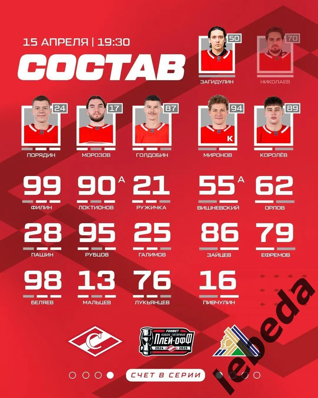 Спартак Москва - Салават Юлаев Уфа - 2024 /2025 г. (15.04.25.) 1