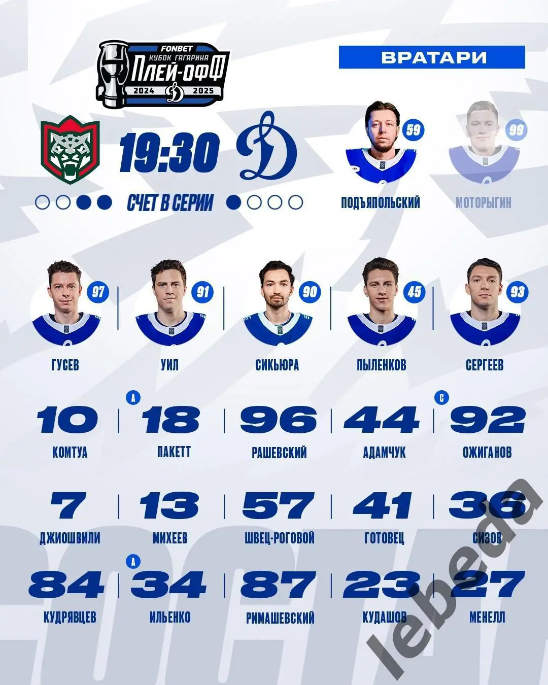 Ак Барс Казань - Динамо Москва - 2024 / 2025. Плей-офф (18.04.25) игра №4 2