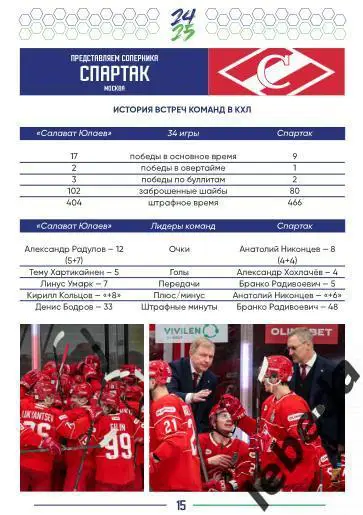 Салават Юлаев Уфа - Спартак Москва - 2024 / 2025. Плей-офф (11.04.25) Официальна 7