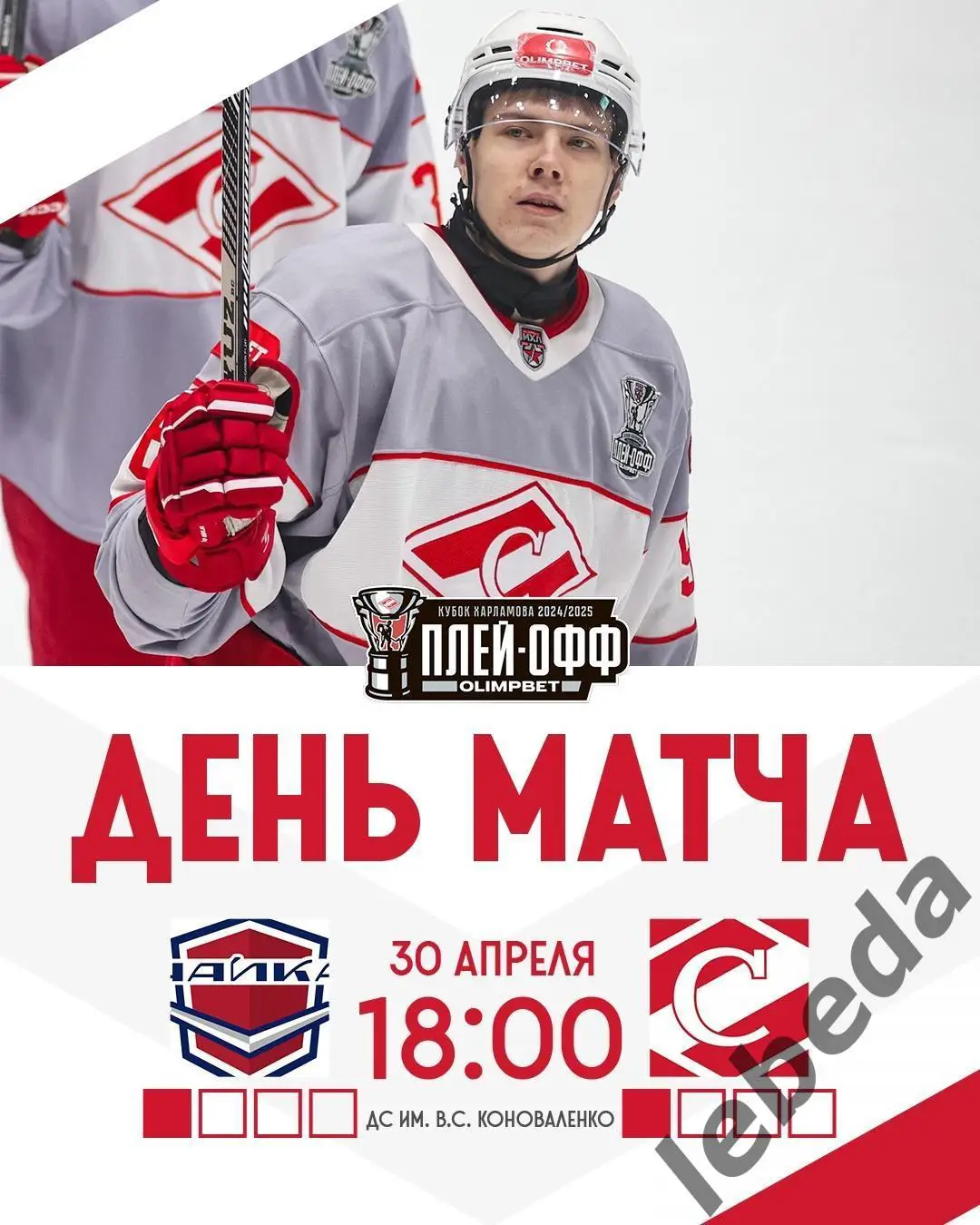 Чайка Нижний Новгород - МХК Спартак Москва - 2024 /2025 год. (30.04.25.)