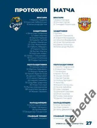 ФК Сочи - Арсенал Тула - 2024 /2025 г. (3.05.25.25.) официальная. 6