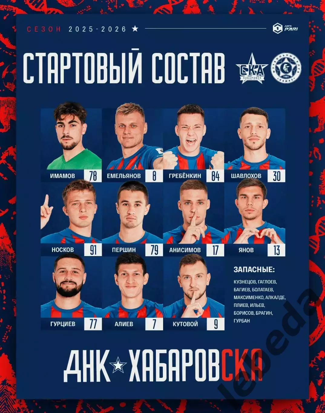 СКА Хабаровск - Камаз Набережные Челны - 2025 / 2026 год. (30.08.25.) 1