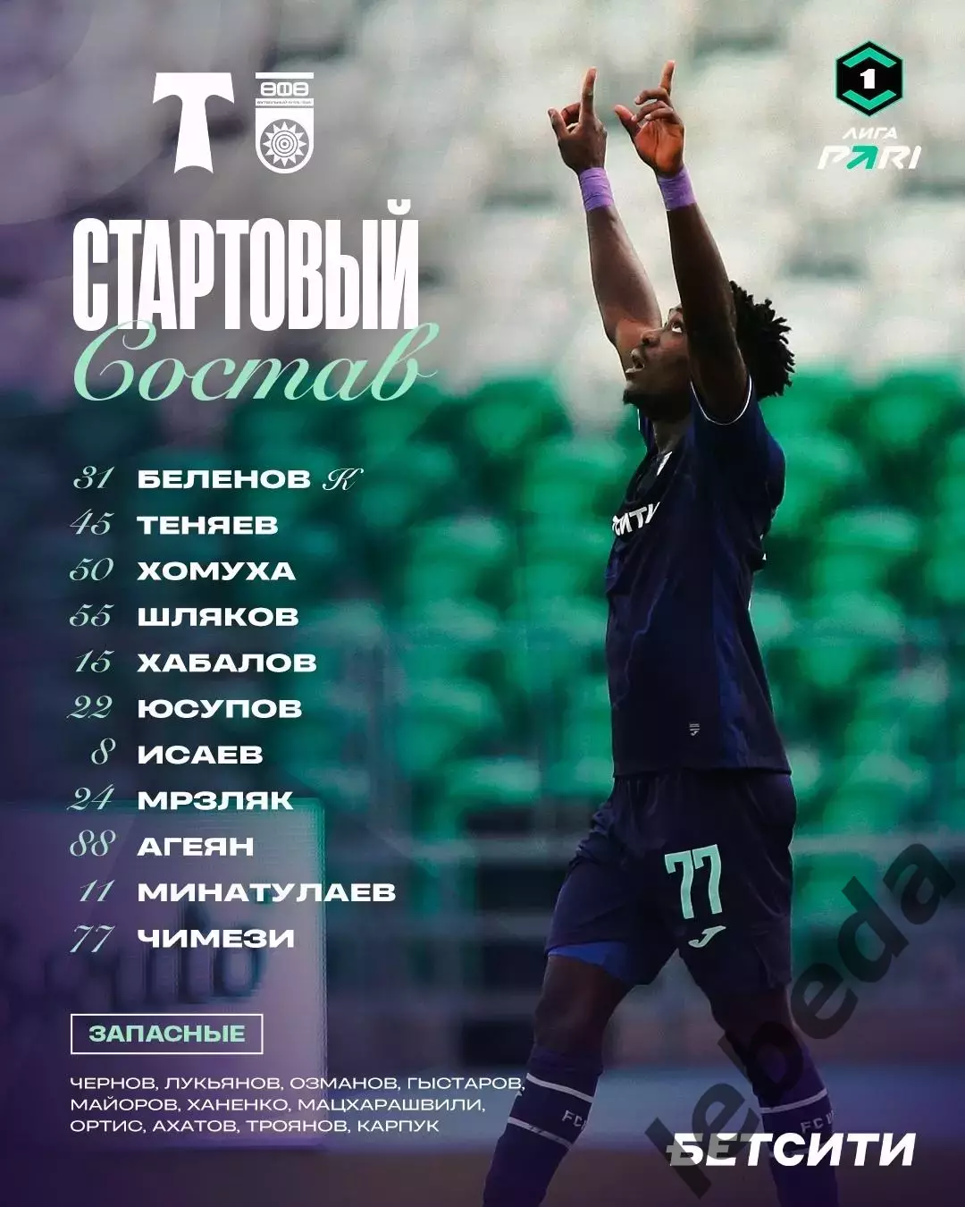 Торпедо Москва - ФК Уфа - 2025 / 2026 г. (03.09.25.) 2