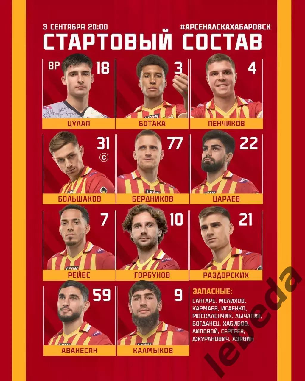 Арсенал Тула - СКА Хабаровск - 2025 / 2026 г. (03.09.25.) 2