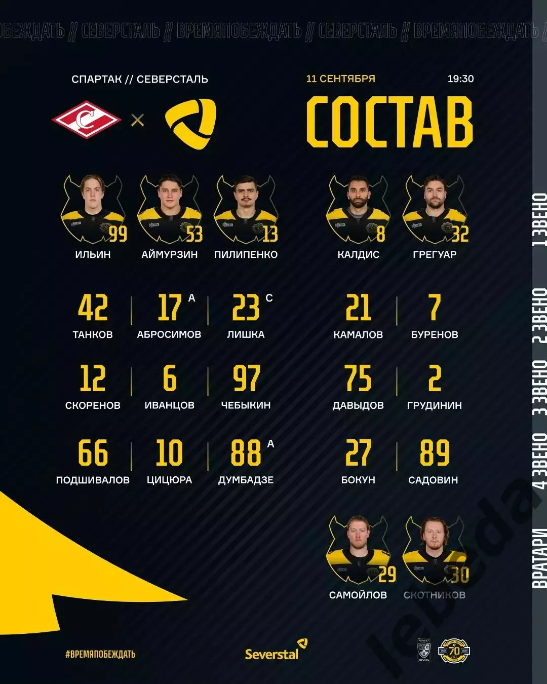 Спартак Москва - Северсталь Череповец - 2025-2026 год. (11.09.25.) 2