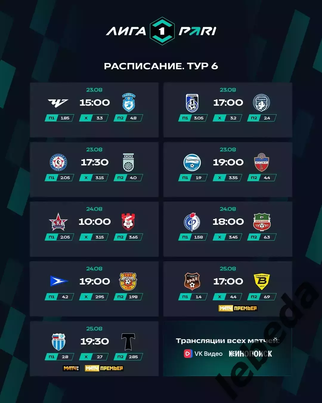 Урал Екатеринбург - Волга Ульяновск - 2025 / 2026 г. (25.08.2025.) 3