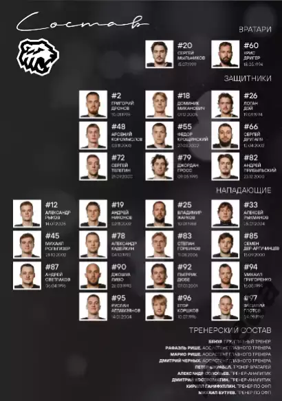 Трактор Челябинск - Нефтехимик / Спартак Москва - 2024 / 2025 г.официальная. 2