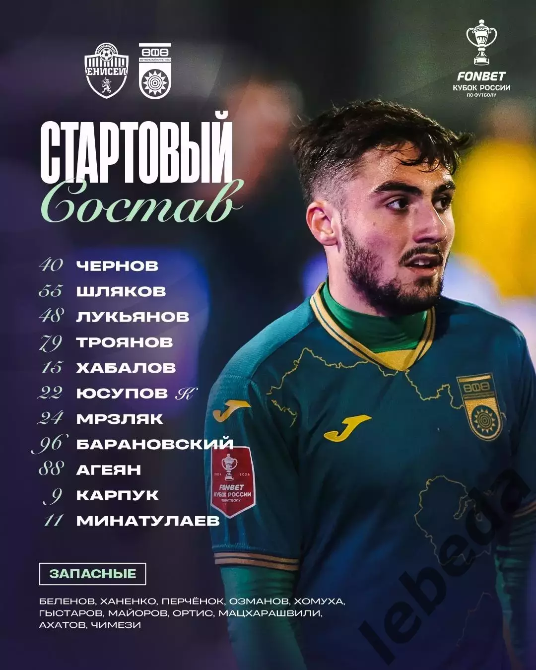 Енисей Красноярск - ФК Уфа - 2025-2026. (15.10.25.) кубок России. 2