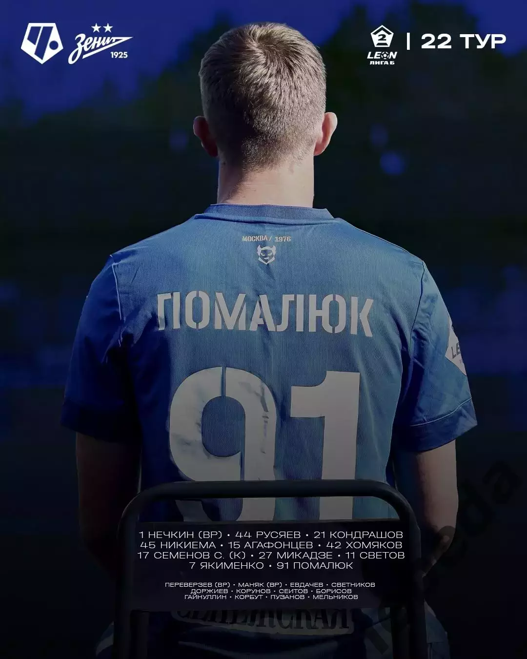 ФК Чертаново Москва - Зенит - 2(Санкт-Петербург) - 2025-2026 год. (14.09.25.) 2