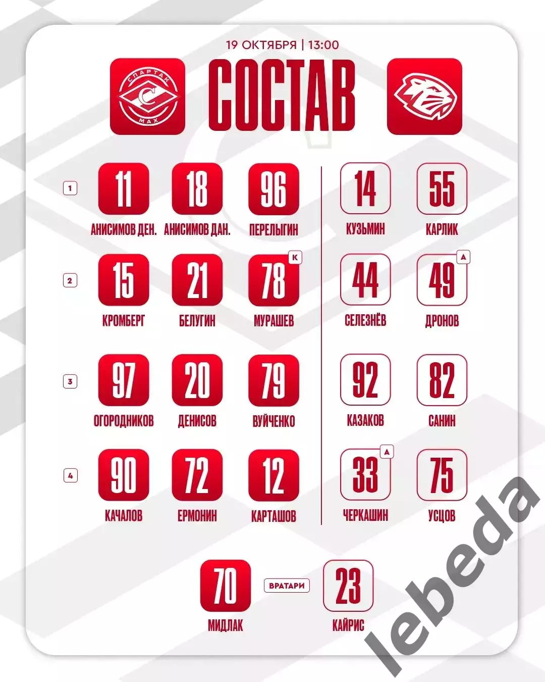 МХК Спартак МАХ - Динамо Шинник - 2025-2026 год. (19.10.25.) 1