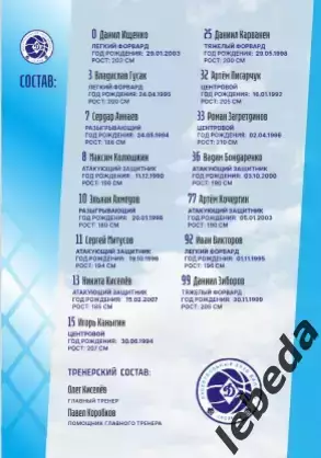БК Динамо Уфа -Динамо Грозный / Зенит-2 Санкт-Петербург - 2025 / 2026. Официал 4