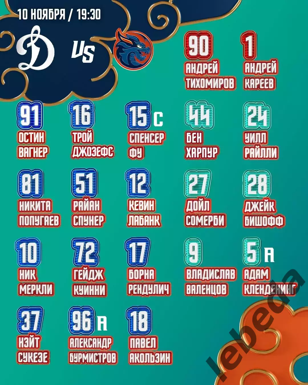 Динамо Москва - Шанхай - 2025-2026 г. (10.11.25.) 2