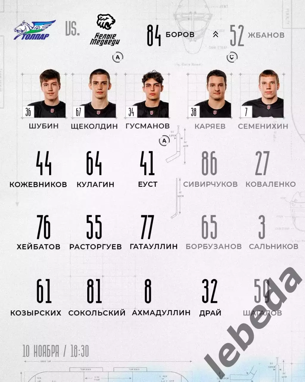 Толпар Уфа - Белые Медведи Челябинск - 2025-2026 г. (10.11.25.) 1