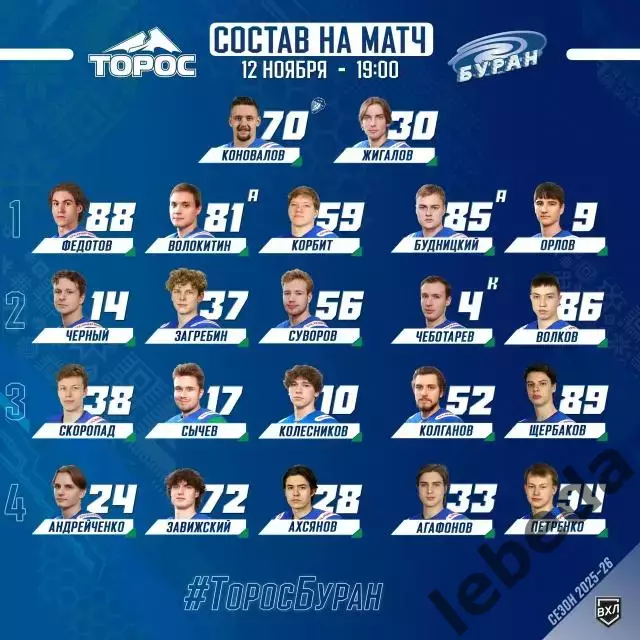 Торос - Буран Воронеж - 2025-2026 г. (12.11.25.) 1