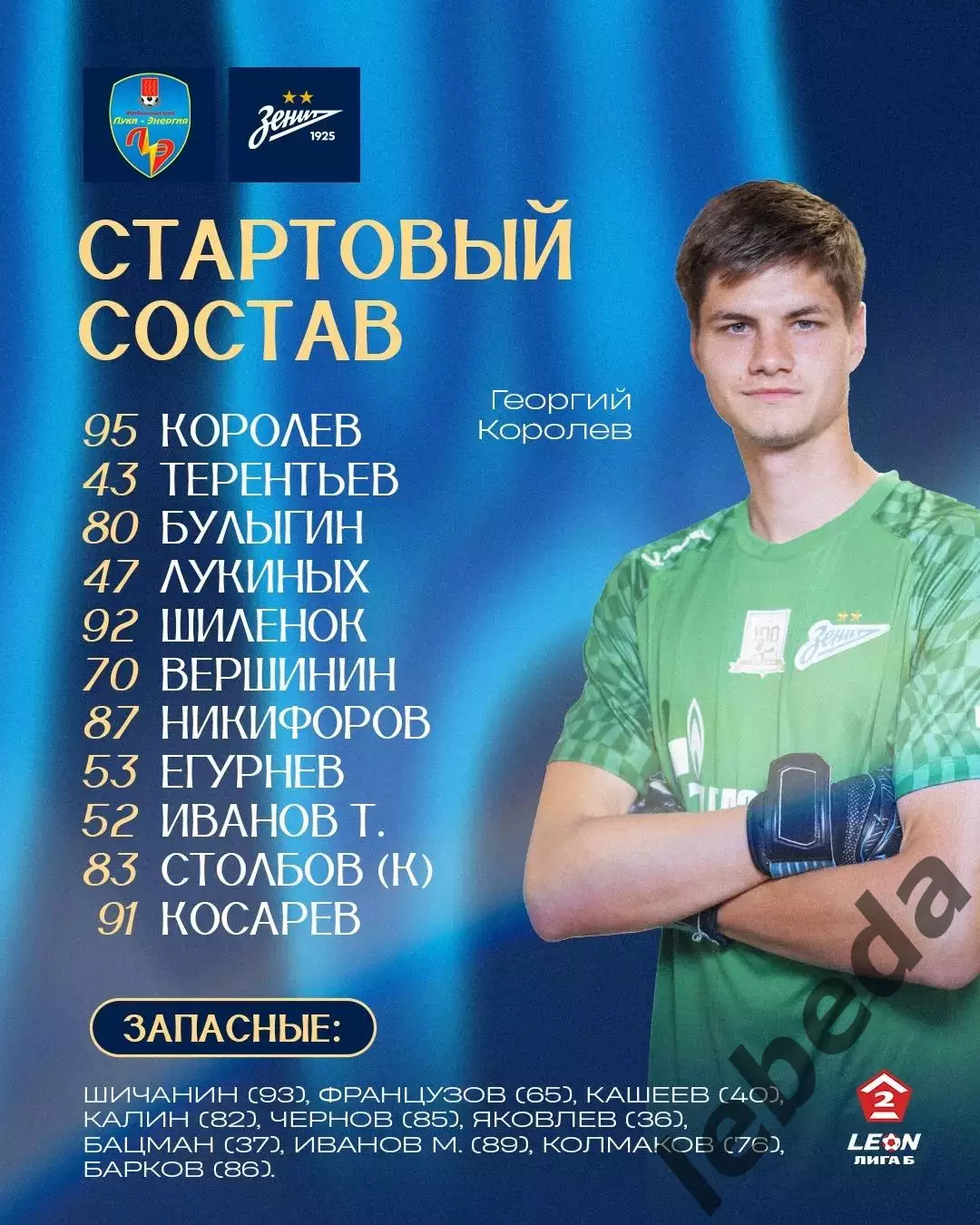 Луки Энергия - Зенит-2 (САнкт-Петербург ) - 2025 год. (19.10.2025.) 1