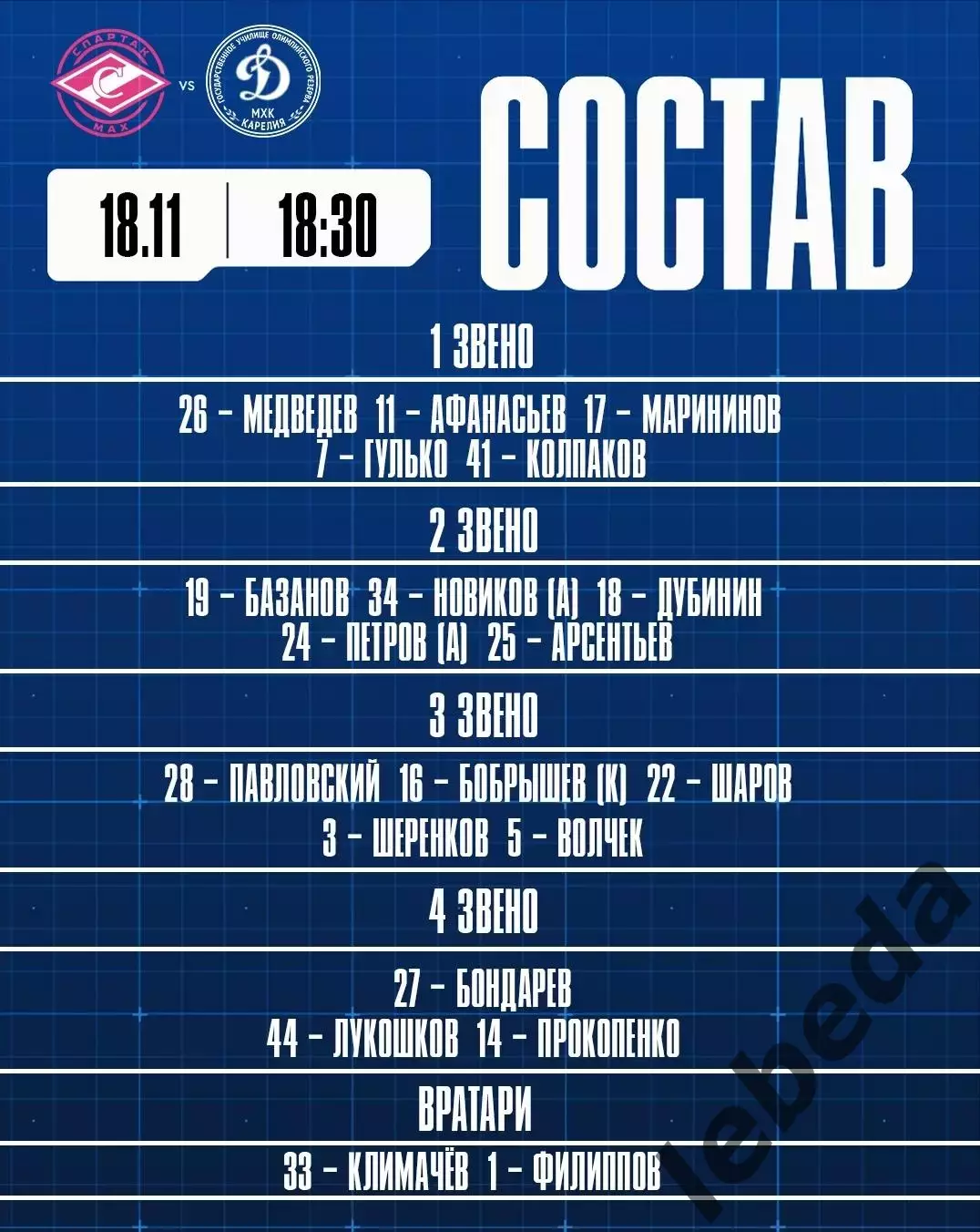 МХК Спартак МАХ Москва - МХК Динамо Карелия - 2025 / 2026 год. (18.11.25.) 1