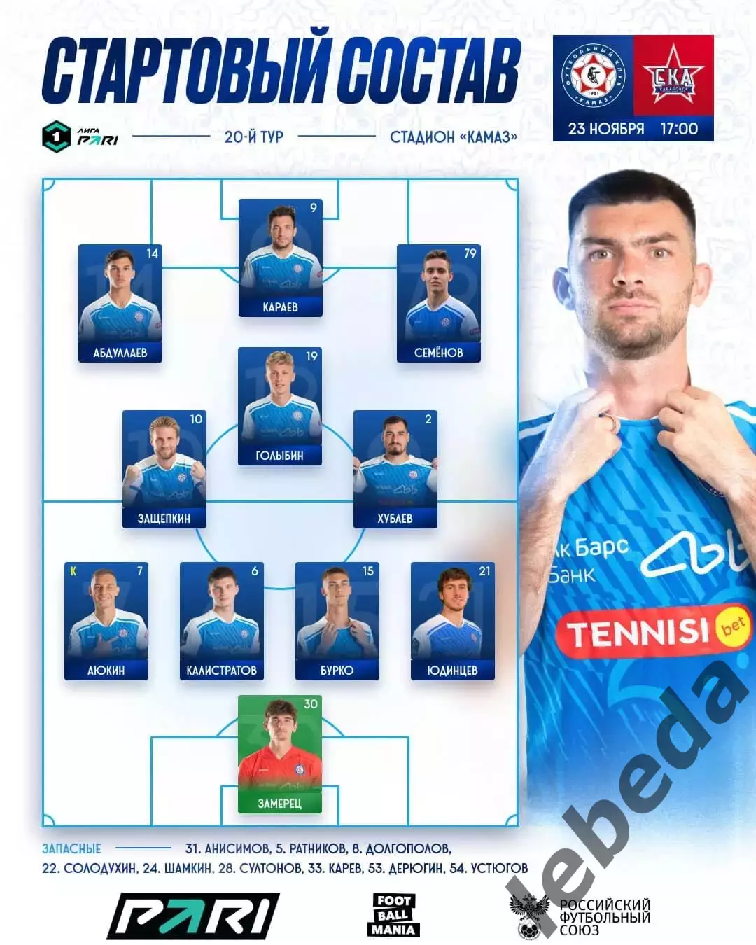 Камаз (Н.Челны) - СКА Хабаровск- 2025 / 2026 г. (23.11.25.) 2