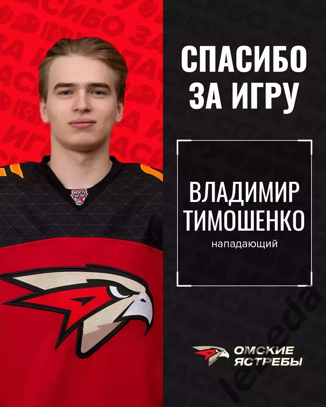 Омские Ястребы Омск - МХК Спартак Москва - 2025-2026 г. (2.12.2025.) 3