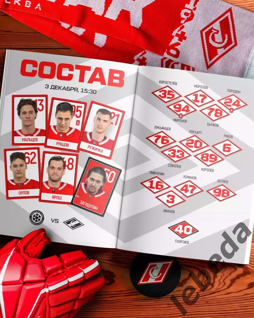 Сибирь Новосибирск - Спартак Москва - 2025-2026 г. (3.12.2025.) 2
