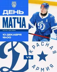 МХК Динамо Москва - Красная Армия - 2025-2026 год. (10.12.2025.)