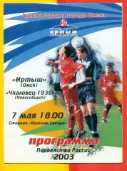 Иртыш Омск - Чкаловец Новосибирск - 2003 г. (7.05.03.)