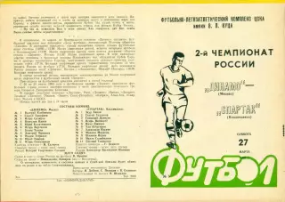 Динамо Москва - Спартак Владикавказ - 1993 г. (27.03.93.)