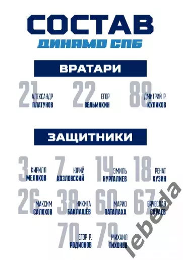 Динамо Алтай Барнаул - Динамо Санкт-Петербург - 2025-2026. (15.12.25.) официальн 3