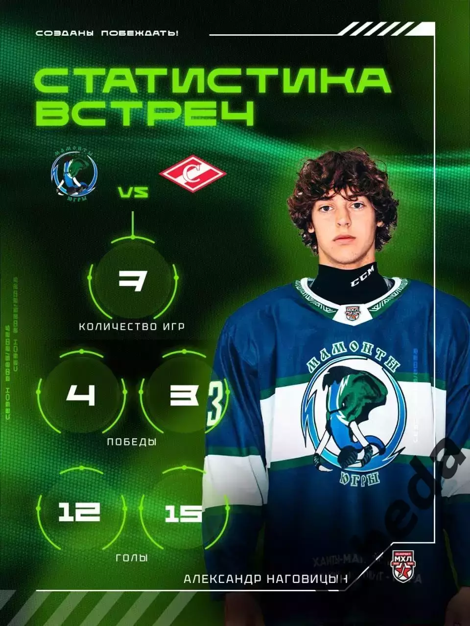 Мамонты Югры - МХК Спартак Москва - 2025-2026 год. (30.11.2025.) 3