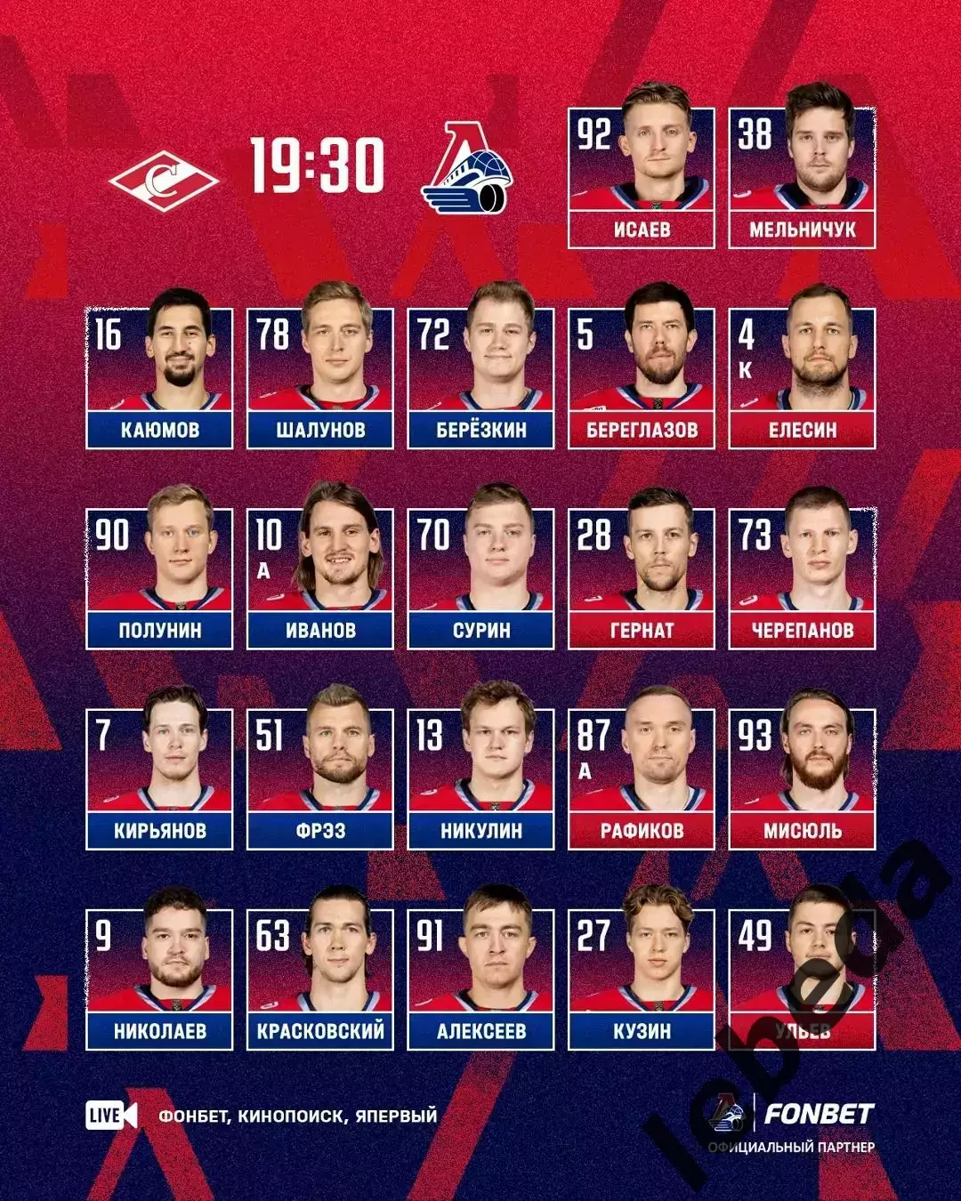 Спартак Москва - Локомотив Ярославль - 2025-2026 г. (12.11.25.) 1