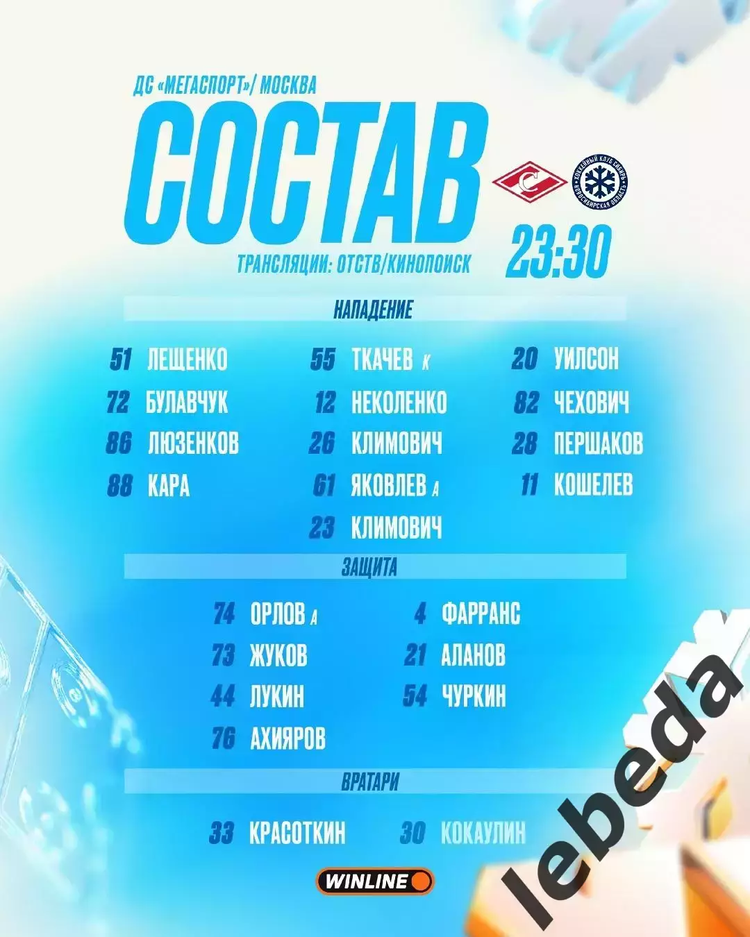 Спартак Москва - Сибирь Новосибирск - 2025-2026 г. (10.11.25.) 1