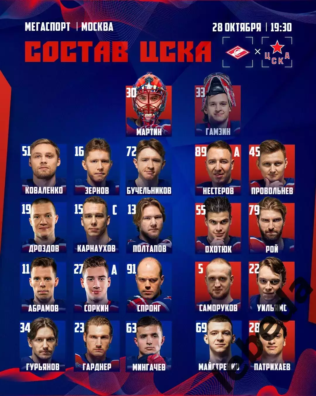 Спартак Москва - ЦСКА - 2025-2026 г. (28.10.25.) 2