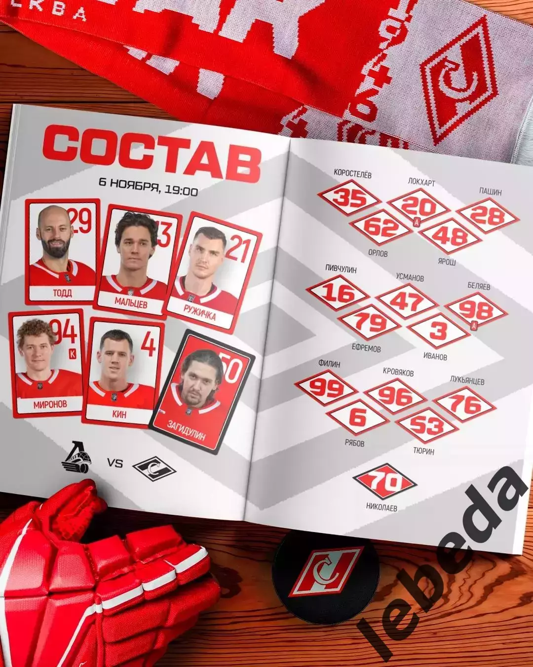 Локомотив Ярославль - Спартак Москва - 2025-2026 год. (6.11.25.) 2