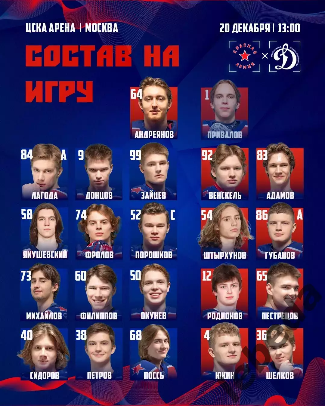 Красная Армия - МХК Динамо (Москва) - 2025 / 2026 год.(20.12.25.) 2