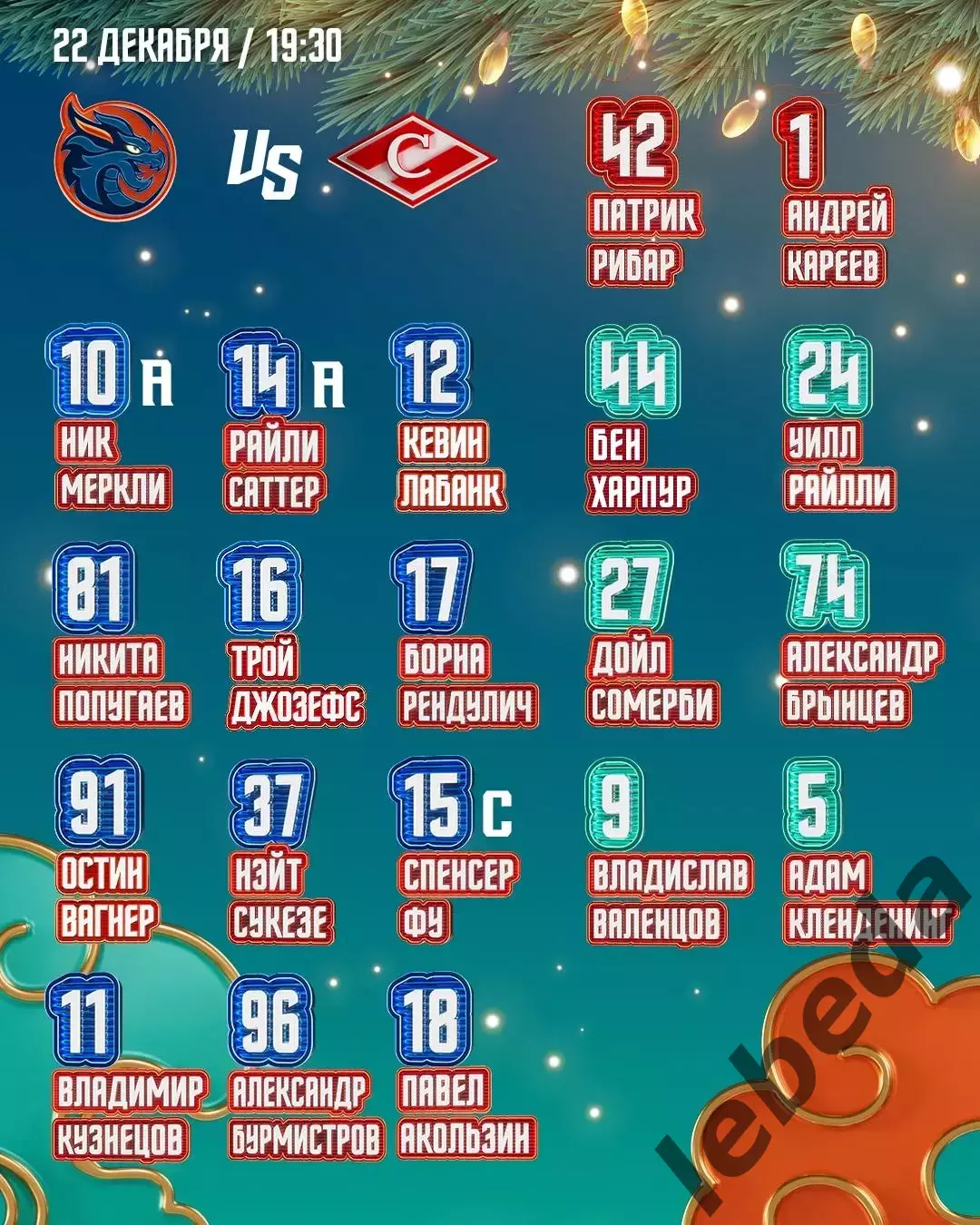 Шанхай Дрэгонс (Китай) - Спартак Москва - 2025-2026. (22.12.25.) 1