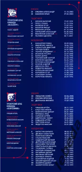 Металлург Магнитогорск - Нефтехимик - 2025-2026 год. (19.10.25.) официальная. 5