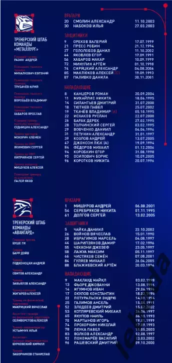 Металлург Магнитогорск - Авангард Омск - 2025-2026 г. (12.10.25) официальная 5