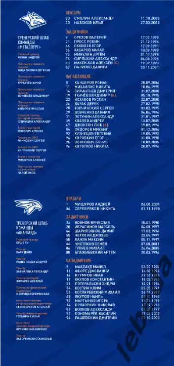 Металлург Магнитогорск - Авангард Омск - 2025-2026. (27.11.25) официальная 5