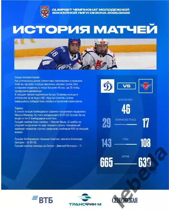 МХК Динамо Москва - Крылья Советов Москва - 2025-2026 г. (23.12.25.) официальная 4