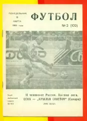 ЦСКА - Крылья Советов Самара - 1993 г. (8.03.93.)