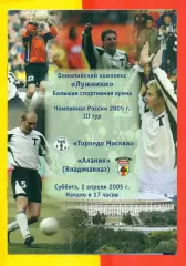 Торпедо Москва - Алания Владикавказ - 2005 г. (2.04.05.)