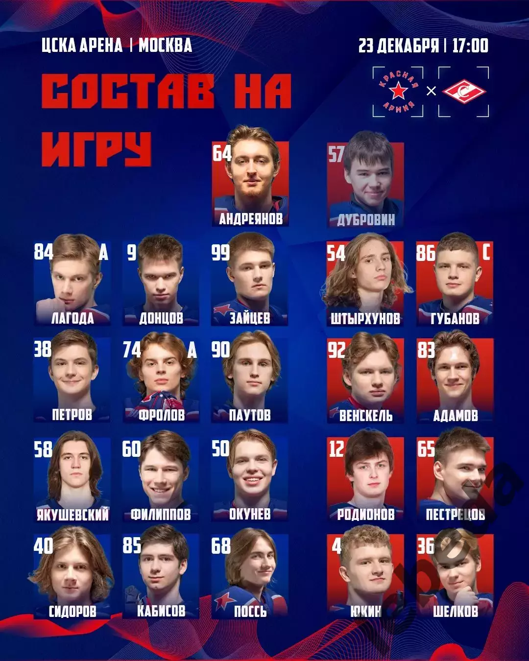 Красная Армия - Спартак Москва - 2025-2026 год. (23.12.25.) 2
