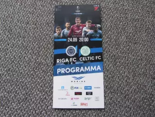 Официальная программа ФК Рига Латвия - Селтик Глазго Шотландия 24.09.2020