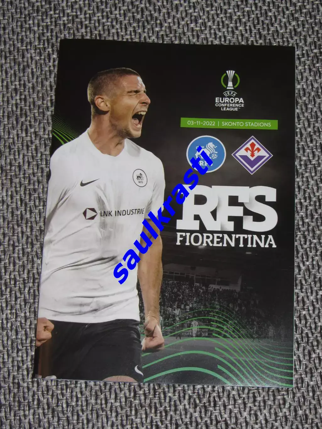 Официальная программа РФШ РФС Рига Латвия - Фиорентина Италия 03.11.2022